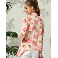 thumbnail image 3 of Doublju Women's Lightweight Thin 3/4 Sleeve Open Front Blazer with Plus Size, 3 of 3