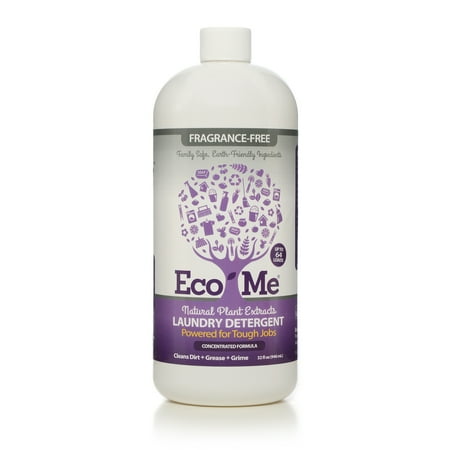 Eco Me Laundry Detergent Fragrance Free, 32 fl oz