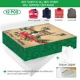 thumbnail image 2 of Cajas de regalo para fiestas divertidas de Navidad, tamaño XL, con pañuelos y pegatinas, 2 of 7