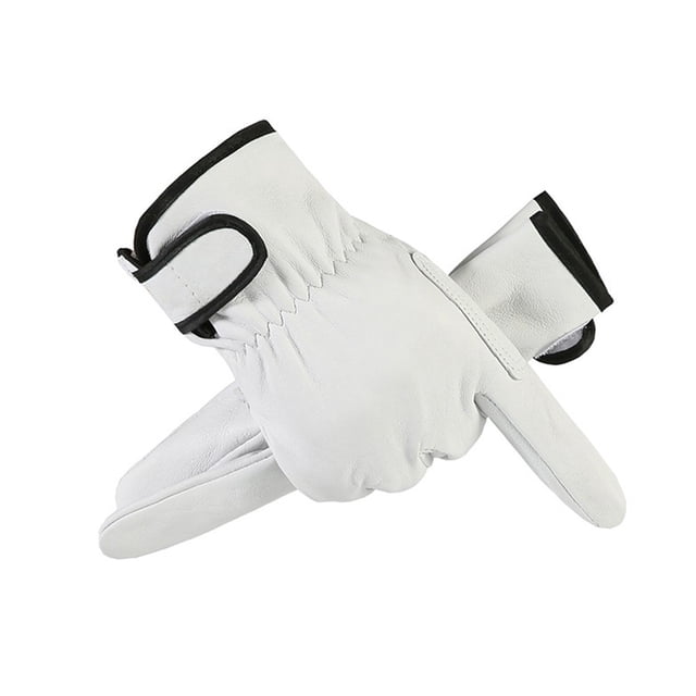 Gants de Travail en Cuir protection Sécurité Jardin Résistants à l'Usure