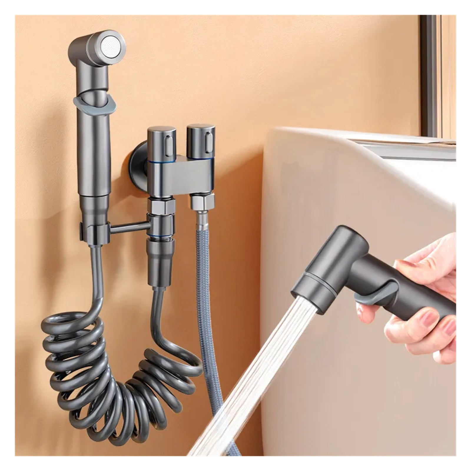 Bidet Toilet Sprayer, Shower Bathroom Shower Handheld Bidet Sprayer Set Toilet Faucet