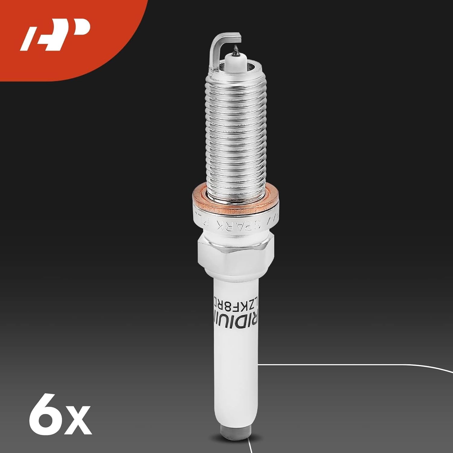 A-Premium Set of 6 Ignition Coil Pack and Iridium Spark Plugs Compatible with Mercedes-Benz C400, C43/C450 AMG, E400, E450, E43 AMG, GLE400, GL450
