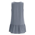 thumbnail image 6 of Admvng Womens Dress Ruffle Hem V Neck Sleeveless Lace-Up Casual Summer Dress, 6 of 7