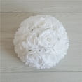 thumbnail image 2 of Artificial Romantic Rose Flower Ball - Artificial Flowers Roses Ball Fake Flower Arrangement Bouquet Faux Rose for Wedding Party Centrepiece Decorations, 15cm, 2 of 6