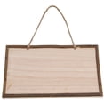 thumbnail image 2 of 10 Uds. De rodajas de madera DIY, colgante de pieza de madera de aspecto Simple Retro para casa, decoraciones navideñas, carteles de regalo, 2 of 5