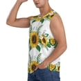 thumbnail image 3 of Gaeub Sunflowers (2) Men's Sleeveless Muscle Shirts Workout Tank Tops, Odor Protection and Comfortable - Medium, 3 of 8