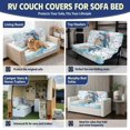 thumbnail image 6 of HUISEFOR Sea Turtle Flower RV Couch Covers 2 Pack Stretchable Elastic RV Sofa Bed Cover, Furniture Protector, Anti-Slip & Wear-Resistant, for RV Jackknife Sofa Bed, 6 of 7