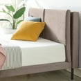 thumbnail image 4 of Zinus Taylor 38" Velvet Upholstered Platform Bed Frame with Split Headboard, Latte, Queen, 4 of 10