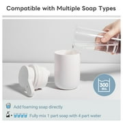 Automatic Foaming Soap Dispenser, Rechargeable Touchless Foam Hand Soap Dispenser for Bathroom, Soap Pump for Kitchen, Water-Resistant, Xmas Gift 10oz