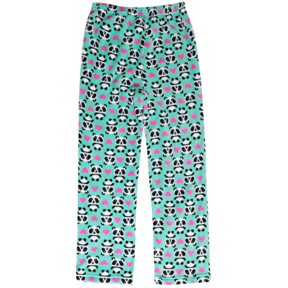 Just Love Plush Pajama Pants for Girls - Fleece PJs 45500-10118-NEW-5-6 (Panda Heart Pant, Girls 4)