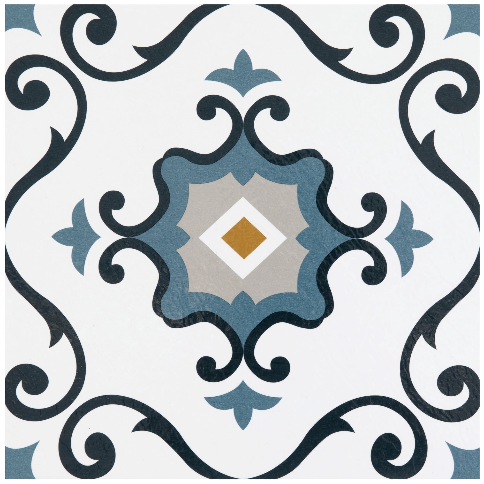 Achim Retro Self Adhesive Vinyl Floor Tile - 20 Tiles/20 Sq. ft., 12 x 12, Slate Flooring Materials