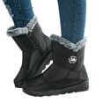 thumbnail image 5 of Water Mid Calf Winter Boots for Women with Warm Easy Side Zipper - Tread Cold Weather Outdoor Footwear, 5 of 9