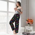 thumbnail image 5 of Cauagu Rainbow Snowflake Pajama Pants for Women Loose Fit Wide Leg Trouser Pants Casual Elastic Waist Drawstring Lounge Pants, 5 of 6