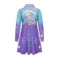 thumbnail image 5 of DISNIMO Galaxy Axolotl Dress for Girls Rainbow Dresses for Kids Long Sleeve Skater Dress Girl Midi Dresses with Collars for Girls Skater Twirl Dress Animal Dress Girl 3-4 Girls Dress Clothing, 5 of 7