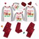 thumbnail image 4 of Pijamas familiares a juego de Navidad, conjuntos de pijamas a cuadros blancos y negros, en julio, Verano, 4 of 4