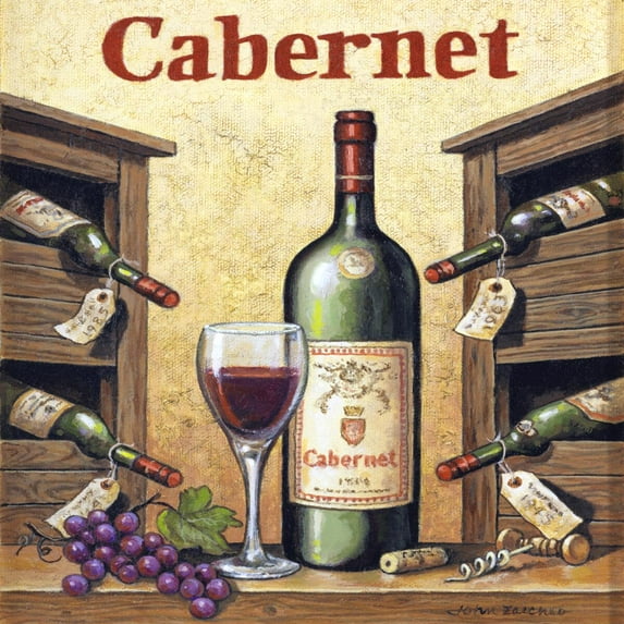 Tile Mural Kitchen Backsplash - JZ-Cabernet - by John Zaccheo