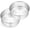 9.5 x 3 inches, variant on 6 x 3 Inch Round Cake Pans, Stainless Steel Deep Cake Baking Pan Tin for Birthday Wedding Party Chiffon Cheesecake, Healthy Metal & Straight Side, Oven & Dishwasher Safe - Set of 2