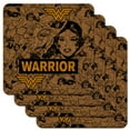 thumbnail image 1 of Wonder Woman Warrior Pattern Low Profile Novelty Cork Coaster Set, 1 of 4