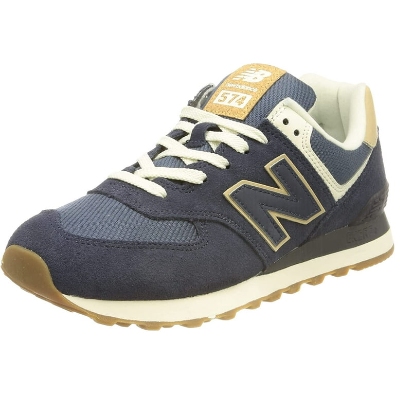 New Balance 574 Men's Blue White Low Casual Athletic Lifestyle Sneakers  Shoes