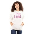 thumbnail image 3 of Christian Faith Trust in the Lord Unisex Plus Fleece Graphic Hoodie Brisco Brands 3X, 3 of 6