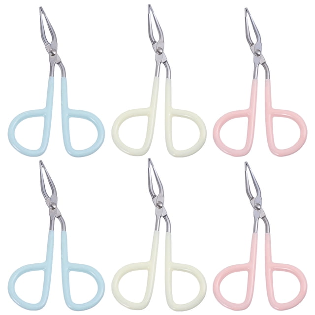 Shisuyan 6 Pcs Pinces à Sourcils en Acier Inoxydable Ciseaux Portables pour Femme
