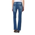 thumbnail image 4 of WallFlower Women's Luscious Curvy Bootcut Mid-Rise Insta Stretch Juniors Jeans (Standard and Plus), 4 of 8