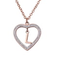 thumbnail image 1 of Collar de Mujer Corazón con Inciales LuckyLy, Modelo Adina rosa UNITALLA, 1 of 7
