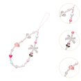 thumbnail image 6 of Almencla Beaded Phone Case Wrist Strap Keyring Bangle Chain Cartoon Phone Chain Strap With a Bow, 6 of 8