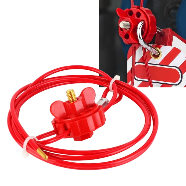 Cerradura De Seguridad Para Máquina De Válvula, Cerradura De Cable De Acero Ajustable, Antioxidante, Práctica Para Fabricación De Automóviles