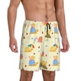 thumbnail image 2 of Naloa Colorful Cartoon Snail Men's Short Pajama Pants, Pj Shorts, Lounge Comfort Shorts-3X-Large, 2 of 6