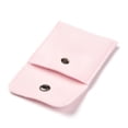 thumbnail image 3 of 2pc Square Velvet Jewelry Bags with Snap Fastener Pink 6.7~7.3x6.7~7.3x0.95cm, 3 of 3