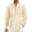 Nude, variant on OALUXE Men's Linen Shirts Long Sleeve Button Down Shirt Band Collar Casual Summer Beach Shirts