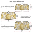 thumbnail image 5 of Gold Easter Eggs Car Windshield Sun Shade Reflector Sunshade Foldable for Front Keeps Vehicle Cool, 5 of 8