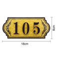 thumbnail image 4 of Customized Home Address Number Sign Personalized Plaque Custom House Door Room Wall Street Name Acrylic Plate Customizable Housewarming Gift for Home Office Hotel Apartment - 7.1x3.2 inch, 4 of 12