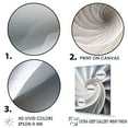 thumbnail image 3 of Designart "Infinite Ivory Seashell Spiral I" Nautilus Floater Framed Canvas Prints, 3 of 5