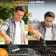thumbnail image 2 of CPWVKI Electric Grill Brush Cordless Electric BBQ Cleaner High-Speed Automatic Outdoor Barbecue Scrubber with Removable Brush Head Gift for Men/Dad, 2 of 8