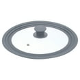 thumbnail image 1 of Uxcell 1 Pack Universal Lid for Pot Fit 9.5, 10, 11 Inch Diameter Cookware, Gray, 1 of 6