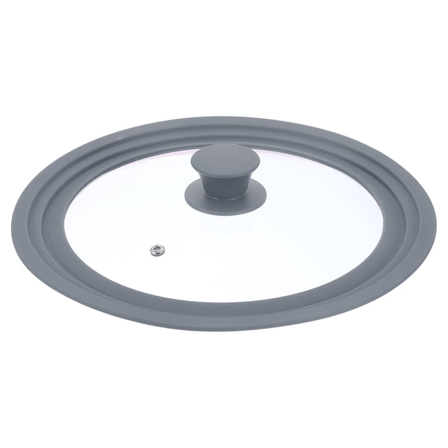 Uxcell 1 Pack Universal Lid for Pot Fit 9.5, 10, 11 Inch Diameter Cookware, Gray