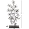 thumbnail image 3 of 16" x 40" Black Metal Tall Floral Sculpture with Crystal Embellishments, by DecMode, 3 of 8