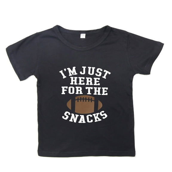 AOMPMSDX Shirts For Teen Kids Child Short Sleeve Rugby Football Letter Prints T Shirt Boys Girls Fans Gift Tops BK2 3 Years-4 Years