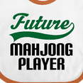 thumbnail image 4 of Inktastic Future Mahjong Player Boys Baby Bib, 4 of 4