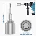 thumbnail image 2 of SDS-Plus Ground Rod Driver 30/45/65mm Heavy Duty T Post Ground Rod Driver Tool forged Steel Drill Bit Driver Hammer, 2 of 8