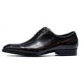 thumbnail image 2 of Santimon Coffee Dress Shoes for Men Brogue Lace-up Oxofrd Shoes Classic Stylish Formal Shoes for Wedding Party US 12, 2 of 8