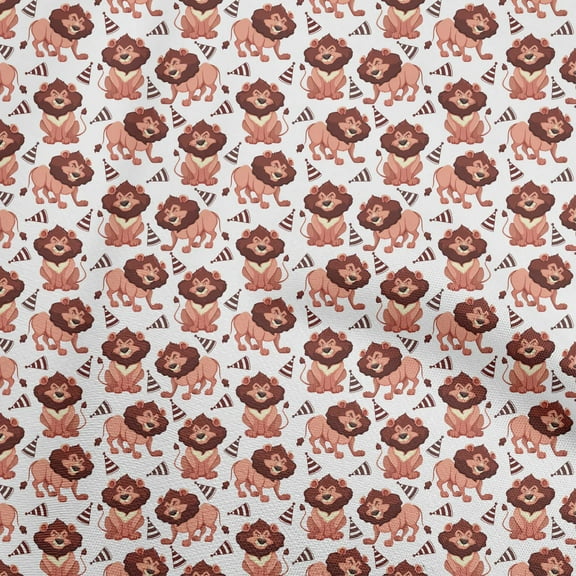 oneOone Rayon White Fabric Circus Craft Projects Decor Fabric Printed By The Yard 56 Inch Wide-aD