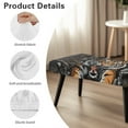 thumbnail image 6 of Xoenoiee Tiger Camo Pattern Stretch Rectangle Dining Bench Cover Anti-Dust Removable Bench Slipcover Machine Washable Seat Cushion Protector for Bedroom, Kitchen, Hotel, Banquet, 6 of 7