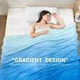 thumbnail image 2 of Aship Cooling Comforter King Size, Gradient Dual-Sided Q-Max>0.5 Arc-Chill Summer Comforter, Breathable Skin-Friendly Cooling Quilt for Hot Sleepers 90" x 108" Blue, 2 of 8