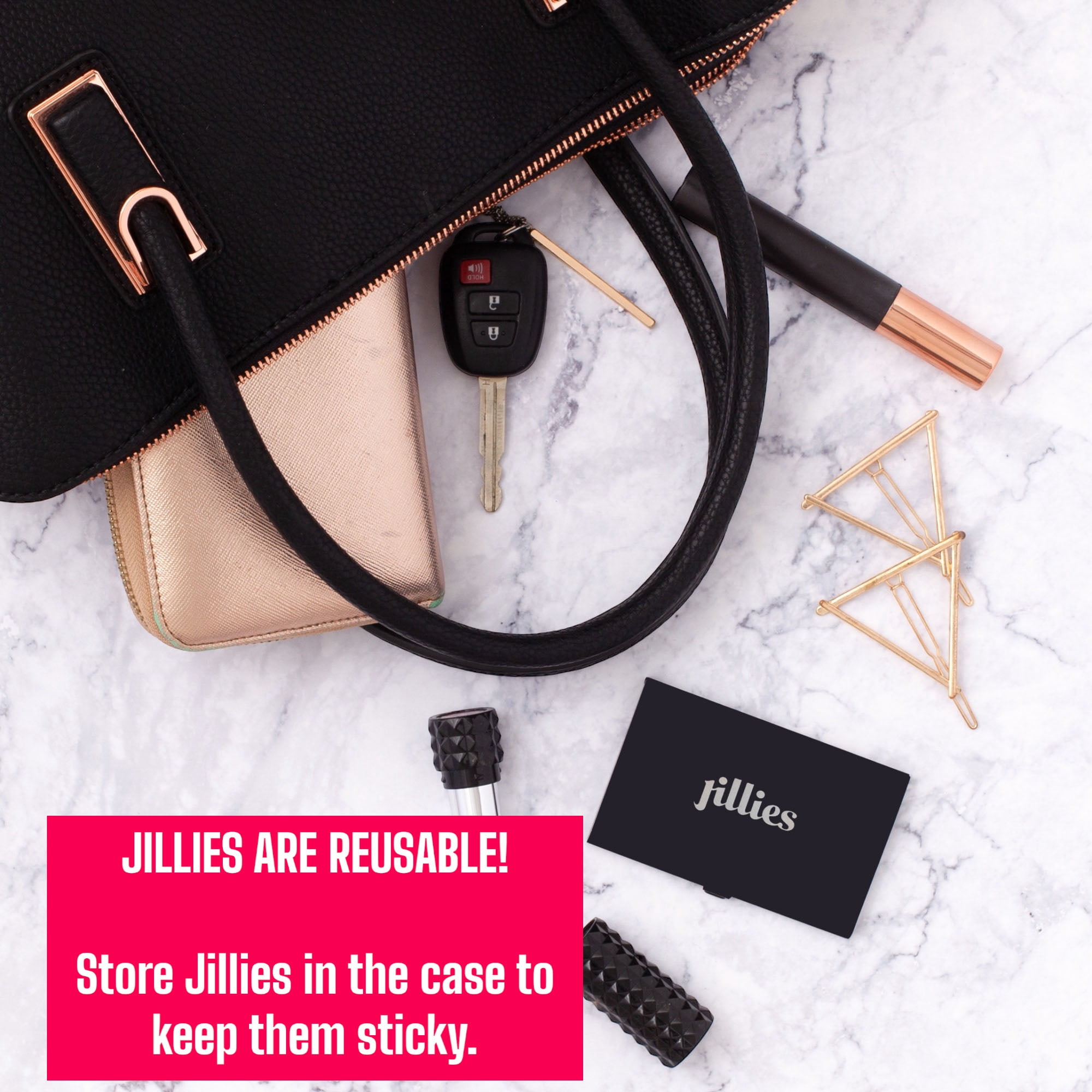 Jillies Dress Weights | Dress Weights for Hem Reusable | Stick On Adhesive Skirt Weights for Wind | 4 Weights with Carrying Case, Black Jillies Dress Weights | Dress Weights for Hem Reusable | Stick On Adhesive Skirt Weights for Wind | 4 Weights with Carrying Case, Black