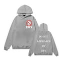 thumbnail image 1 of MHFRRA Sudadera con Capucha Antisocial con Frase Sarcástica y Divertida Que No Es Amigable Gris, 1 of 3