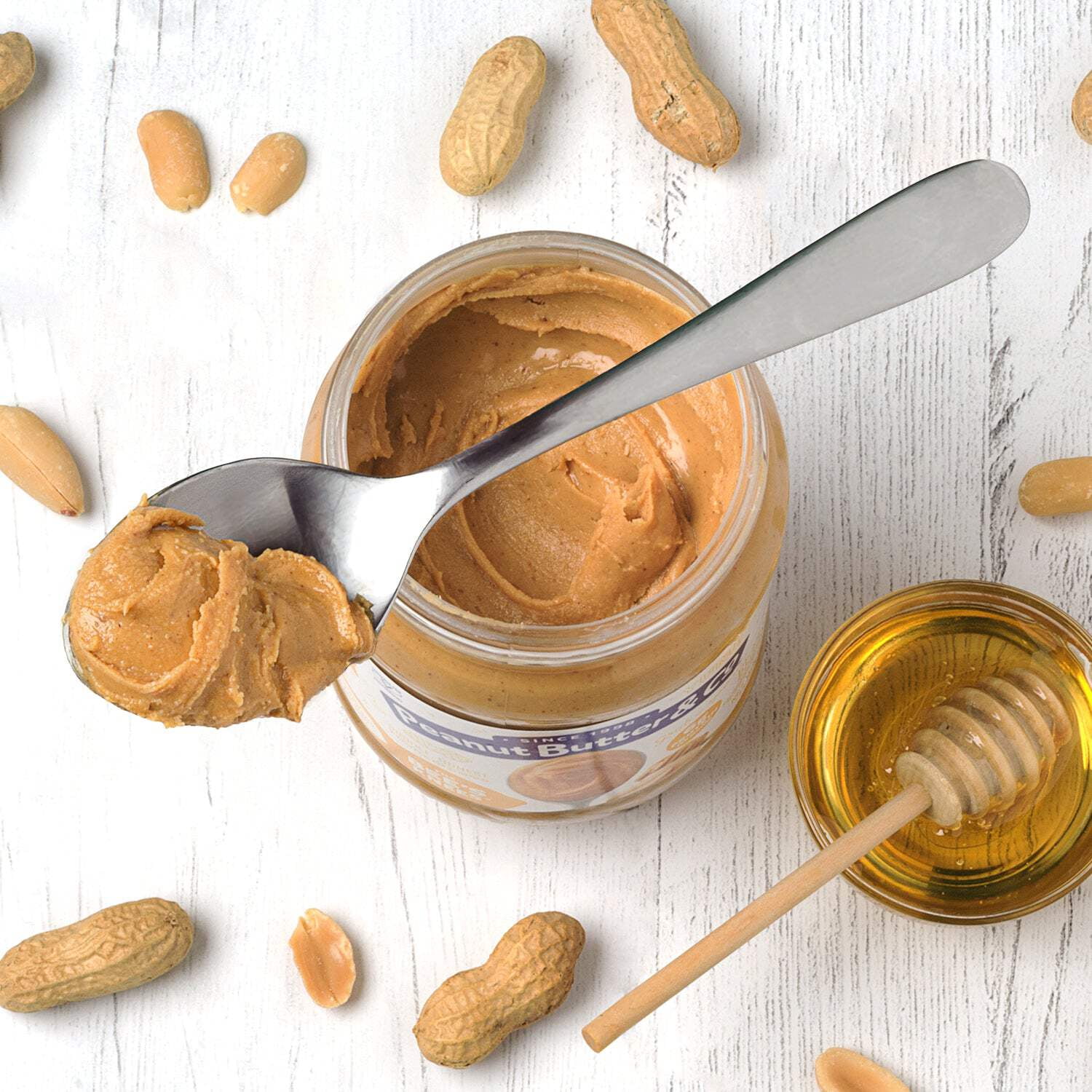 Peanut Butter & Co, The Bee's Knees, Honey Flavored Peanut Butter Spread, 16 oz, 6 Pack