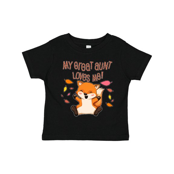 Inktastic My Great Aunt Loves Me- Cute Baby Fox Boys or Girls Toddler T-Shirt